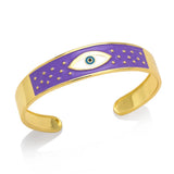 Y2K Evil Eye Cuff Bracelet Bangle Multicolor Eye Enamel Bracelet
