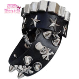 Y2K Gothic Bracelet Skeleton Dark Punk Hot Girl Double Rivet Chain Metal