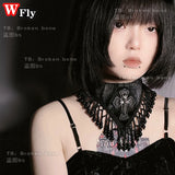 Y2K Gothic Lolita Cross Choker Necklace