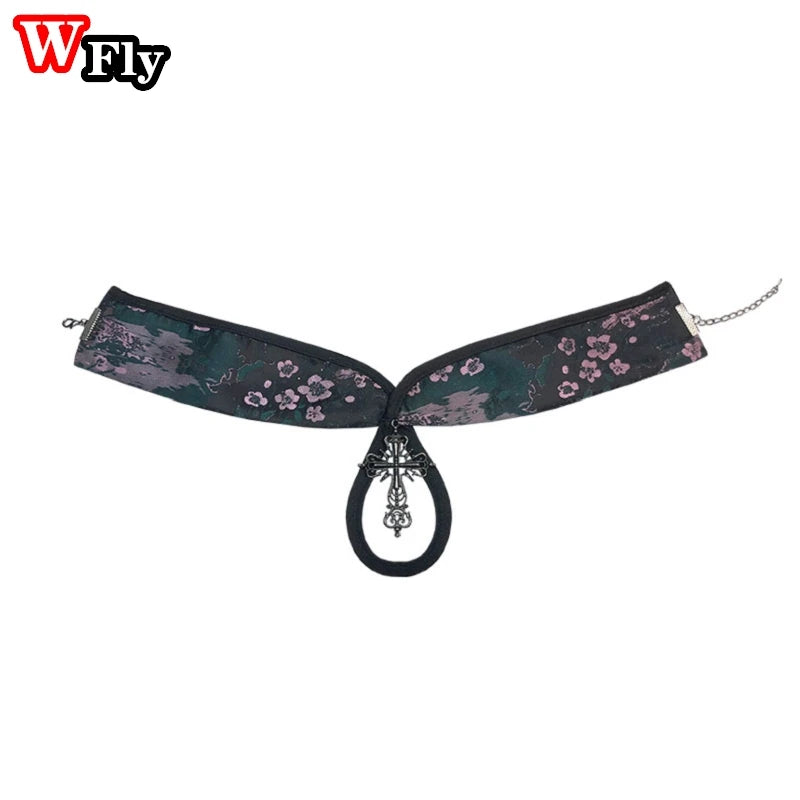 Y2K Gothic Women Chinese Style Choker Necklace