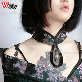 Y2K Gothic Women Chinese Style Choker Necklace