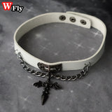Y2K Halloween Gothic Lolita Cross Choker Necklace
