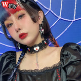 Harajuku Women Girls Cross Syringe Choker Necklace Gothic Lolita