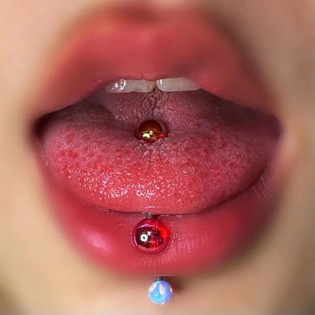 Y2K Acrylic Harajuku Tongue Ring Vintage Egirl Accessory