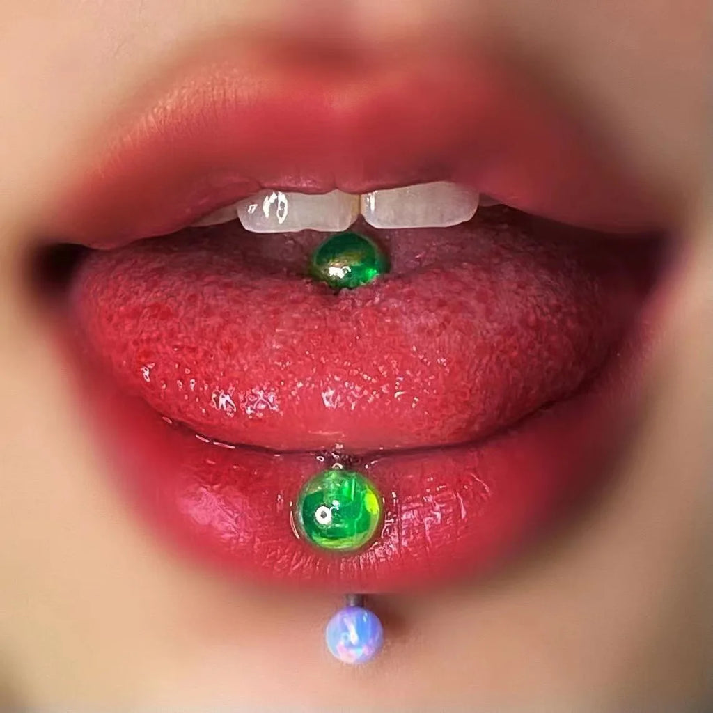 Y2K Acrylic Harajuku Tongue Ring Vintage Egirl Accessory