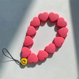 Y2K Heart Phone Chain for Women Harajuku Retro Key Charm