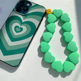 Y2K Heart Phone Chain for Women Harajuku Retro Key Charm