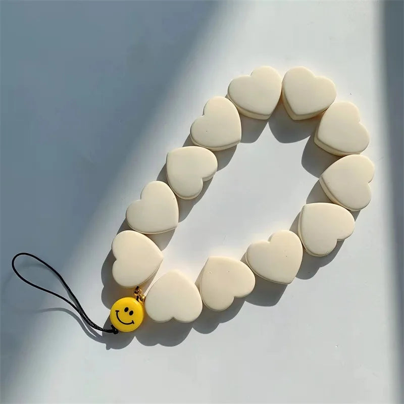 Y2K Heart Phone Chain for Women Harajuku Retro Key Charm