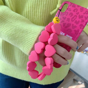 Y2K Heart Phone Chain for Women Harajuku Retro Key Charm
