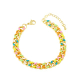 Y2K Puppy Charm Knot Rope Bracelet Love Heart Bangle