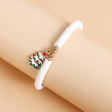 Y2K Polymer Clay Bracelet Set Christmas Jewelry
