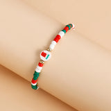 Y2K Polymer Clay Bracelet Set Christmas Jewelry