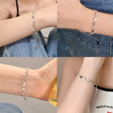 Y2K Zircon Ins Bracelets Sweet Girls Heart Chain Bracelet
