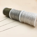 Y2k 2mm Brass Cross Chain for DIY Necklace Making