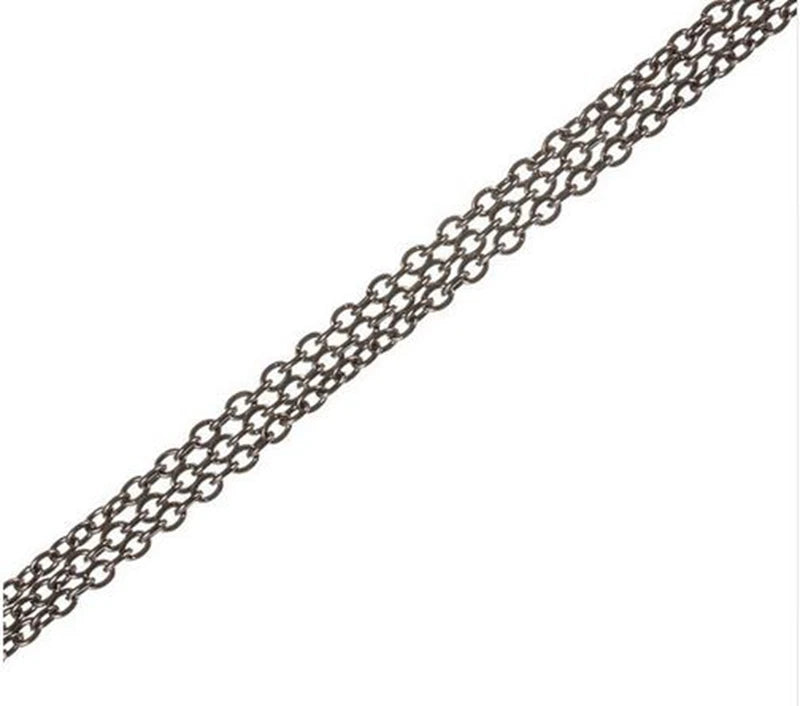 Y2k 2mm Brass Cross Chain for DIY Necklace Making