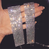 Y2k Glitter Rhinestones Necklace Women Cocktail Party Jewelry
