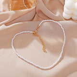 Y2k Necklace Retro Pearl Senior Sense Ins Wind Temperament Small Fresh Choker
