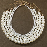 Y2k Necklace Retro Pearl Senior Sense Ins Wind Temperament Small Fresh Choker