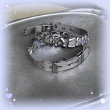 Y2k Alphabet Charm Bracelet Heart Star Pendant Trending
