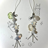 Y2k Star Jellyfish Pendant Keychain Phone Charm Strap Lanyard