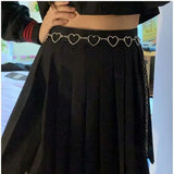 Y2k Star Metal Waist Chain Women's Belt Dress Short Skirt Heart Chain Belt