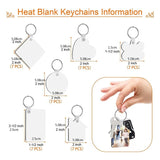 Sublimation Blank Keychain Set for Christmas Valentine Graduation Present