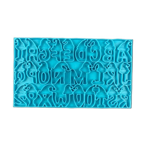 Y51E 24 Letters Keychain Silicone Mold for Earrings Necklace Pendants