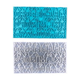 Y51E 24 Letters Keychain Silicone Mold for Earrings Necklace Pendants
