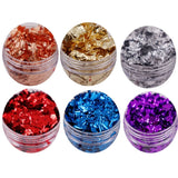 Metallic Foil Resin Flakes Leaf Gilding Kit for Arts & Jewelry Making