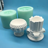 Greek Pillar Flower Pot Resin Mold Roman Column Plant Pot Concrete Mold