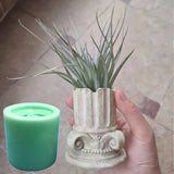 Greek Pillar Flower Pot Resin Mold Roman Column Plant Pot Concrete Mold