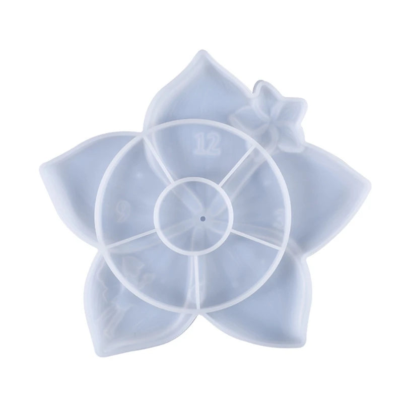 Y55F Flower Clock Dial Silicone Mould DIY Crafts Making