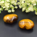Tiger Eye Carved Heart CAB Pendant Bead 20x25mm
