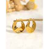 YACHAN 18K PVD Plated Stainless Steel Hoop Earrings for Women