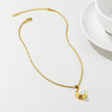 YACHAN Pearl Pendant Necklace for Women Classic Charm Jewelry
