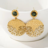 YACHAN 18K Plated Stainless Steel Drop Earrings For Women