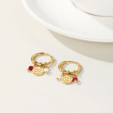 YACHAN 18K Plated Stainless Steel Hoop Earrings for Women