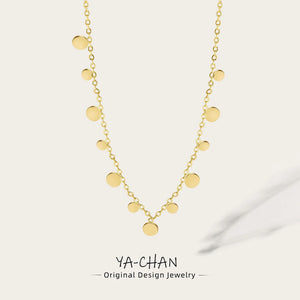 YACHAN 316L Stainless Steel Golden Chain Necklace for Women
