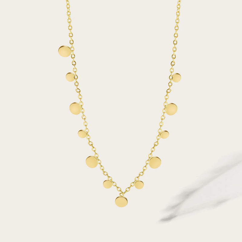 YACHAN 316L Stainless Steel Golden Chain Necklace for Women