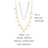 YACHAN 316L Stainless Steel Golden Chain Necklace for Women