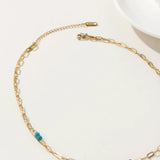 YACHAN Boho Bead Necklace Vintage Charms Stainless Steel Jewelry