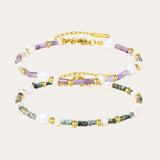 YACHAN Stone Bead Baroque Pearl Stainless Bracelet Women Y2K Charm Jewelry