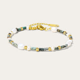 YACHAN Stone Bead Baroque Pearl Stainless Bracelet Women Y2K Charm Jewelry