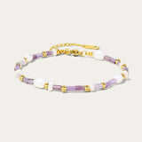 YACHAN Stone Bead Baroque Pearl Stainless Bracelet Women Y2K Charm Jewelry