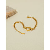 YACHAN Kpop Stainless Steel Bracelets for Women