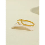 YACHAN 18K Plated Stainless Steel Snake Bracelet for Women