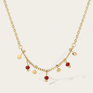 YACHAN Stainless Steel Chains Charm Necklace 18K Plated Jewellery Gift