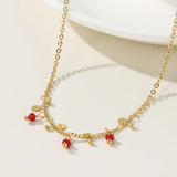 YACHAN Stainless Steel Chains Charm Necklace 18K Plated Jewellery Gift