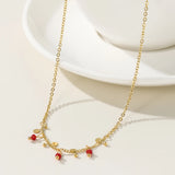 YACHAN Stainless Steel Chains Charm Necklace 18K Plated Jewellery Gift