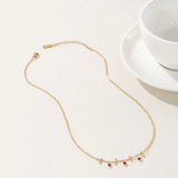 YACHAN Stainless Steel Chains Charm Necklace 18K Plated Jewellery Gift